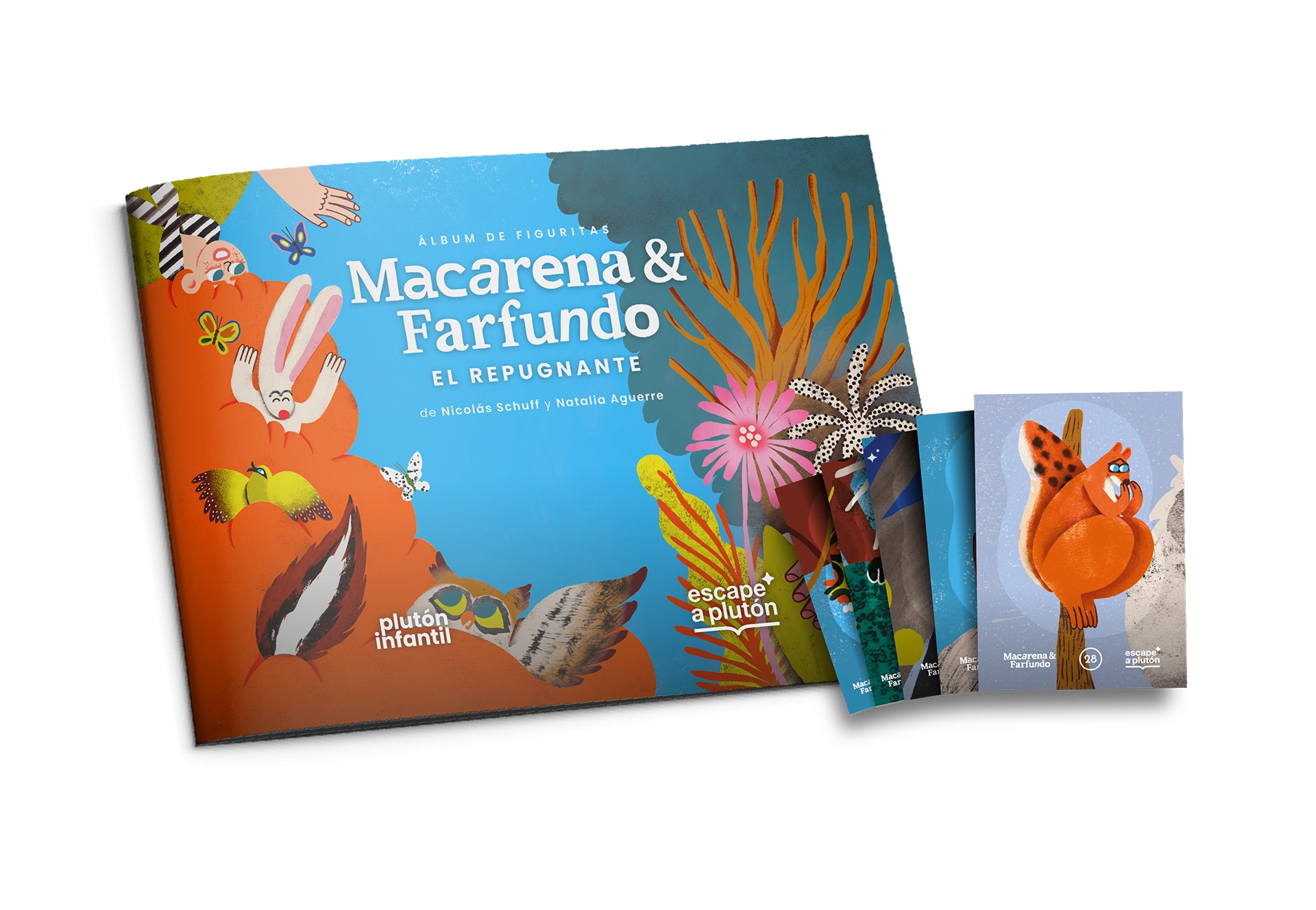 Álbum de figuritas de Plutón Infantil